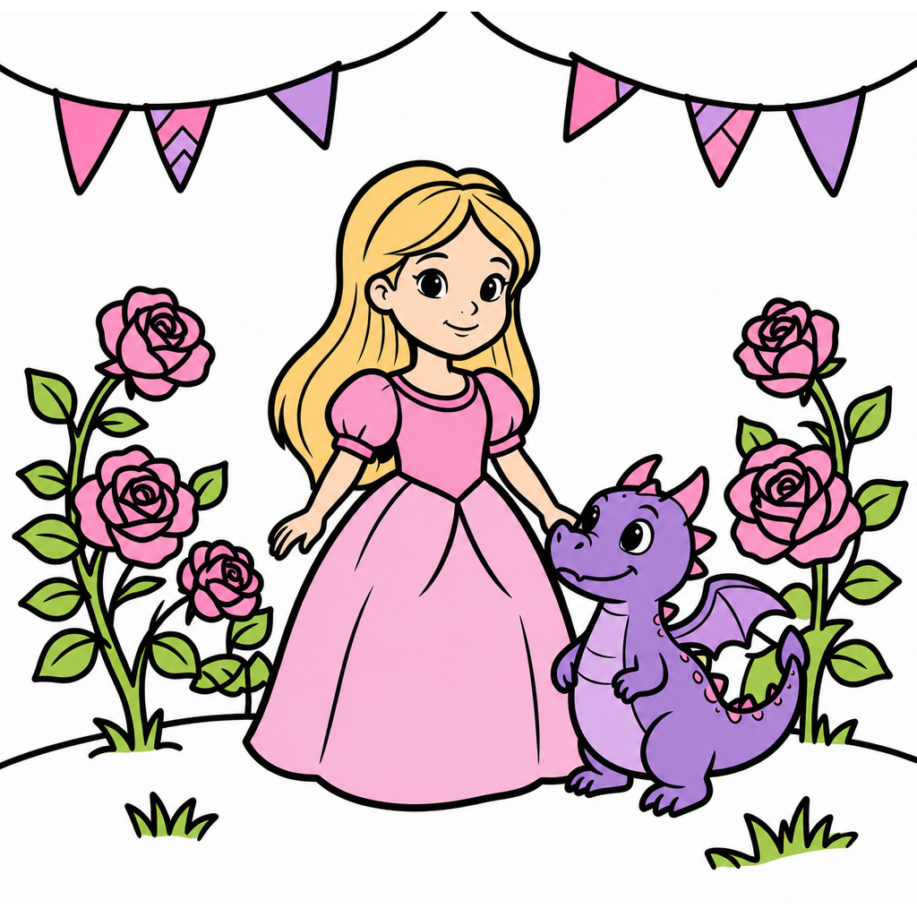 Princess coloring page